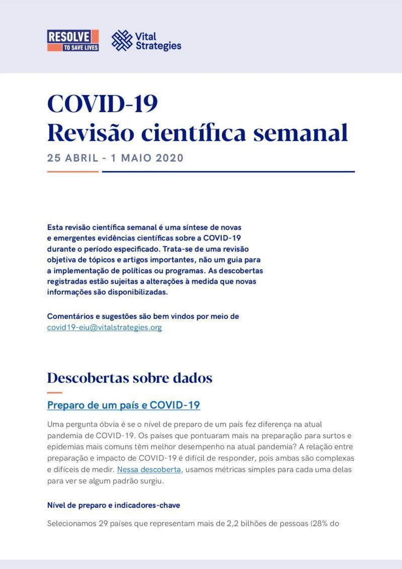 Science Review Portuguese April 25 - May 1 2020 cover