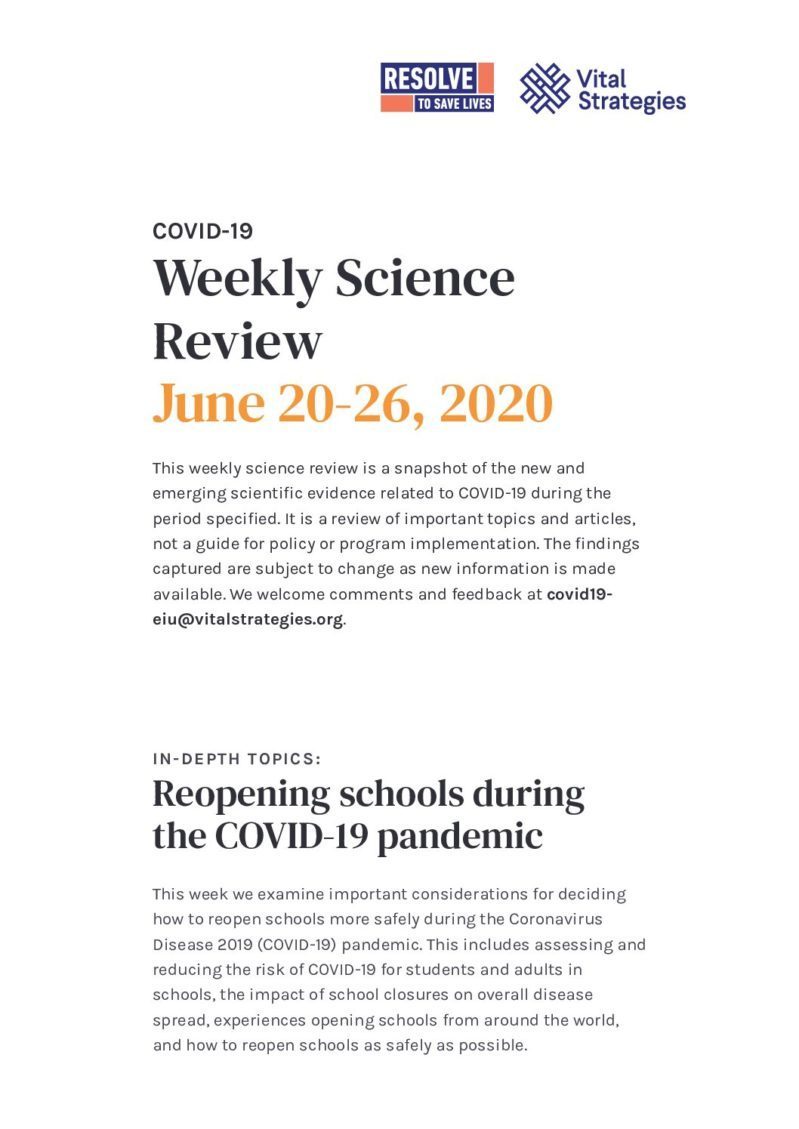 Science Review June 20-26 2020 cover