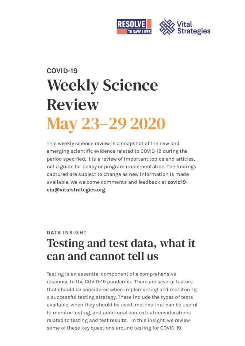 Science Review May 23–29 2020 cover