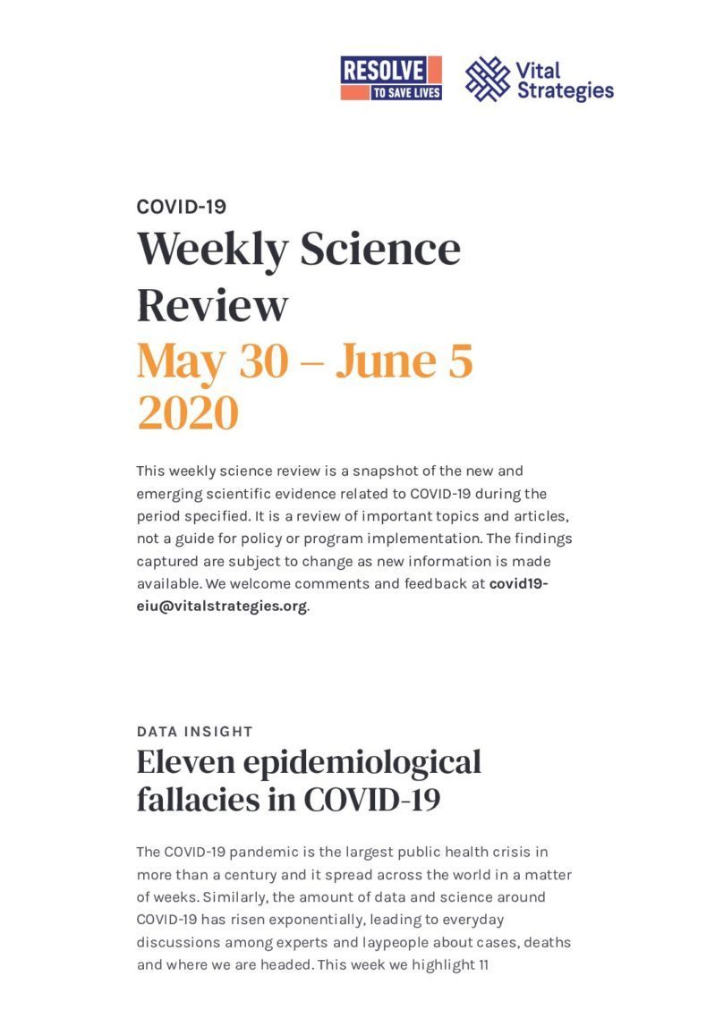 Science Review May 30 – June 5 2020 cover