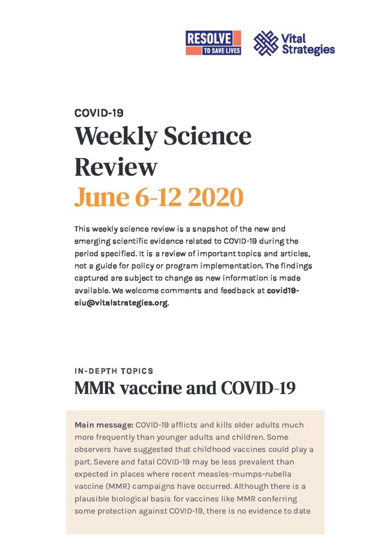 Science Review June 6-12 2020 cover