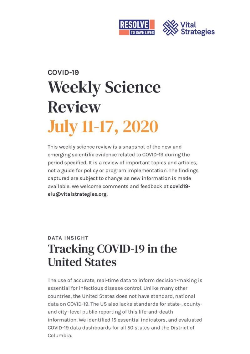 Weekly Science Review July 11-17 2020 cover