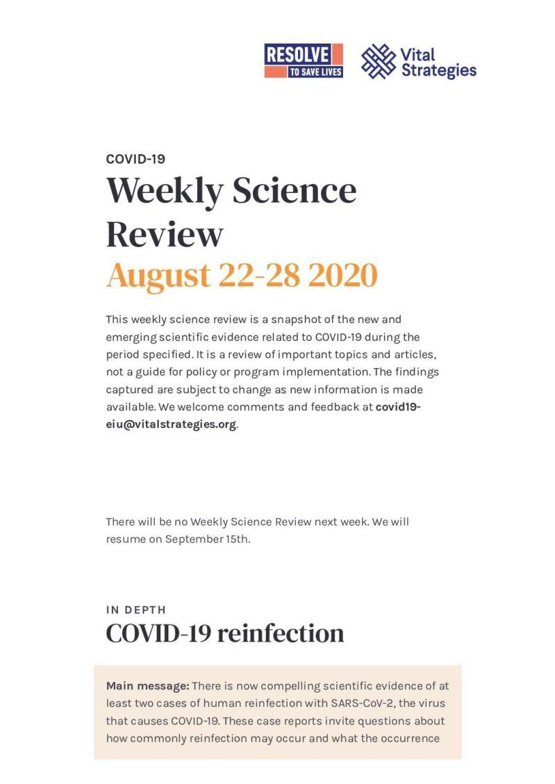 Weekly Science Review: August 22-28 2020 cover