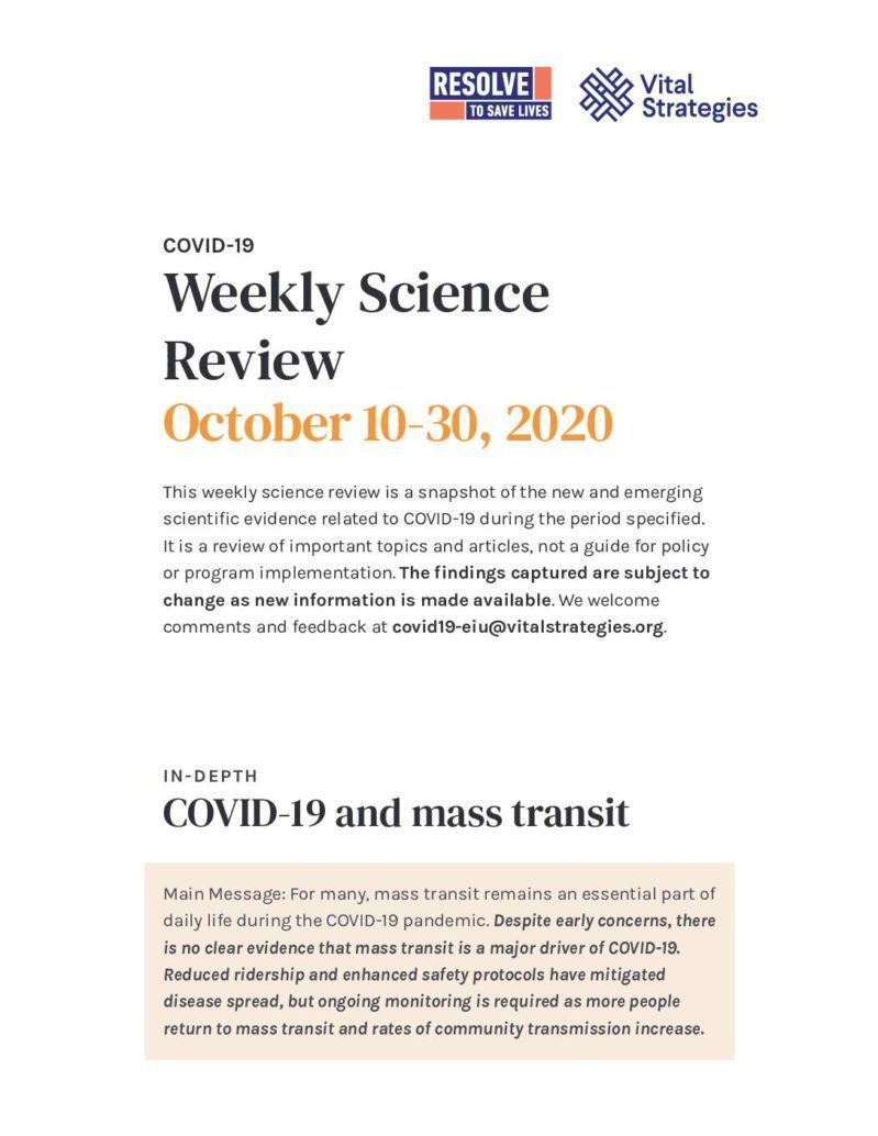 Weekly Science Review_ October 10-30, 2020 cover
