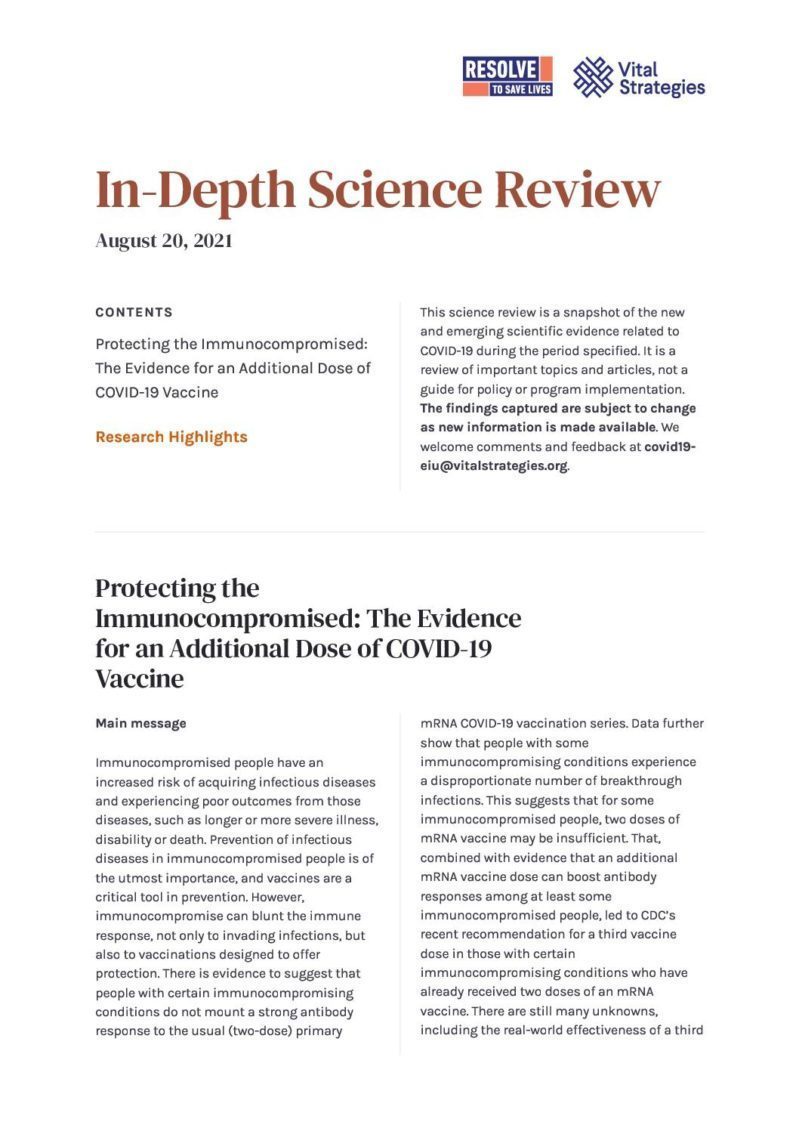 Science Review_ August 20, 2021 _ Prevent Epidemics cover