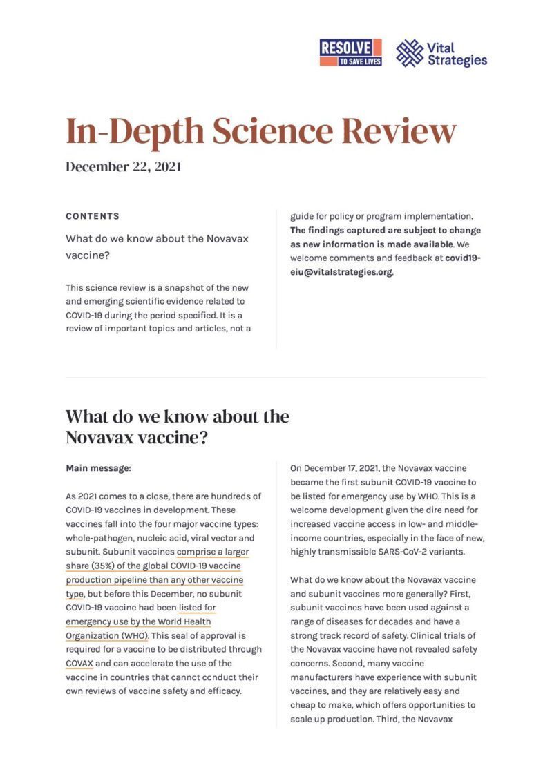 Science Review_ December 22, 2021 - Prevent Epidemics cover